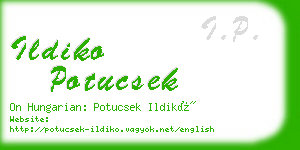 ildiko potucsek business card